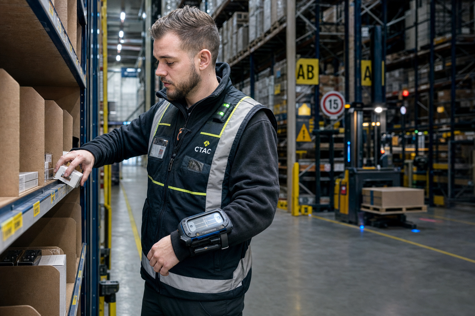 Wearables in magazijn voor orderpickers