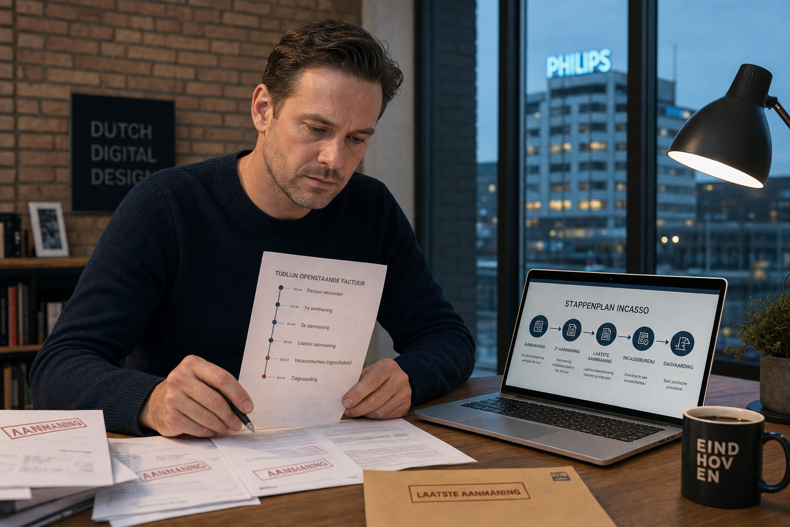 Incassotraject stappen in Eindhoven